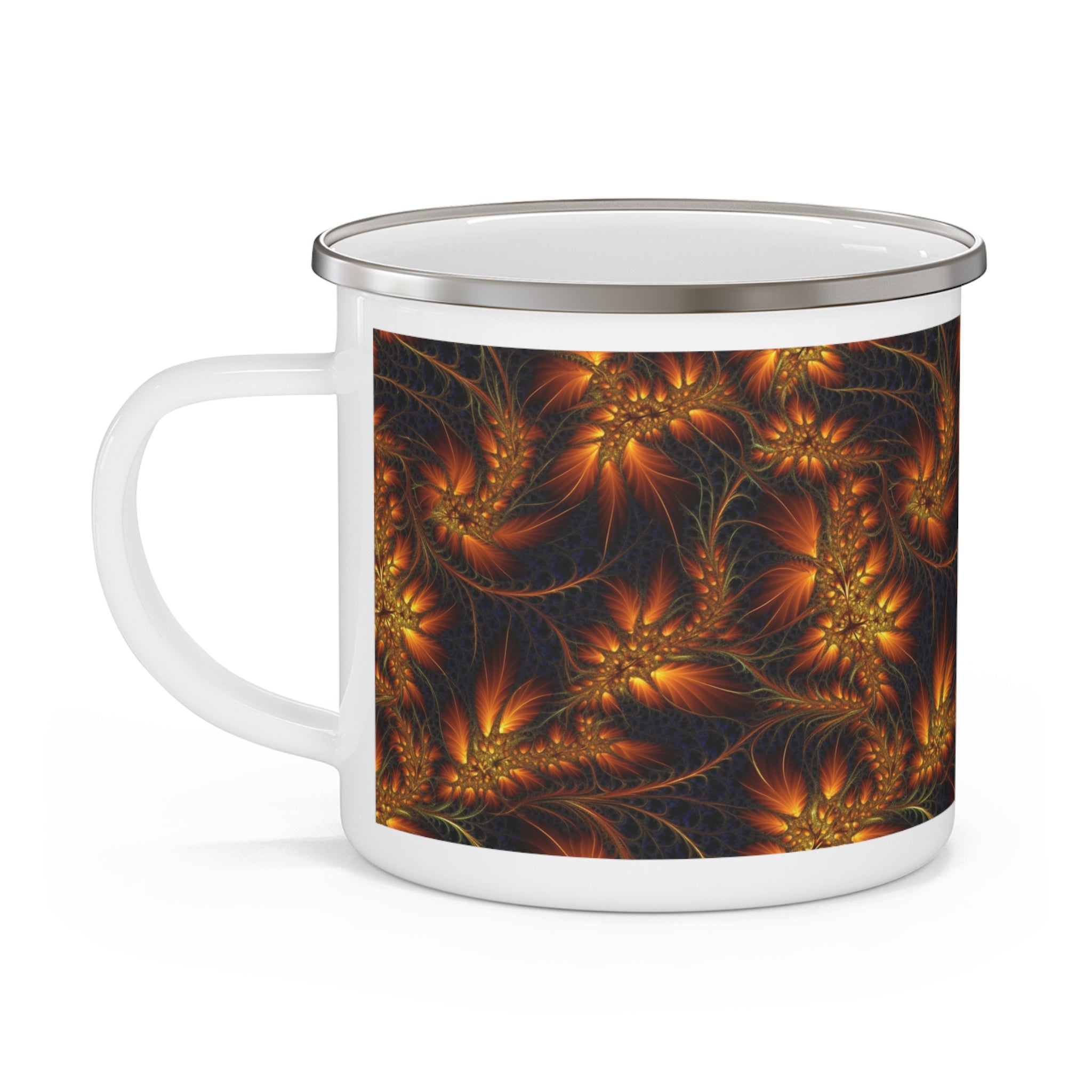 Enamel Camping Mug - Seamless Designs 09
