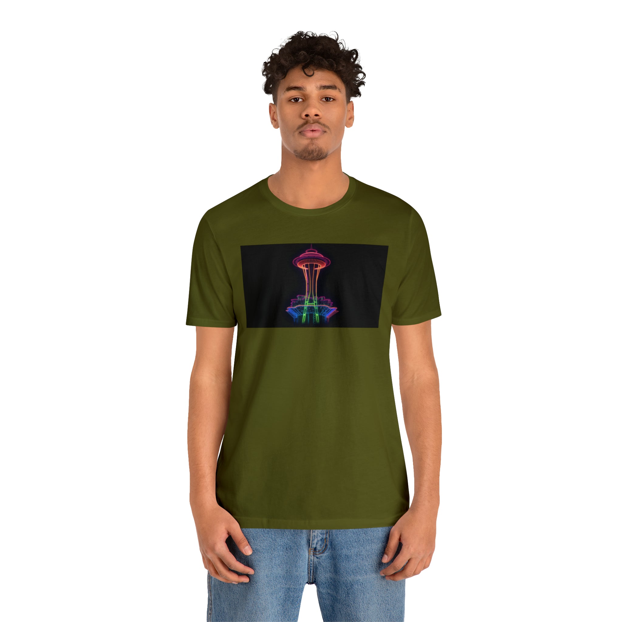 Unisex Jersey Short Sleeve Tee - Space Needle, Seattle, USA