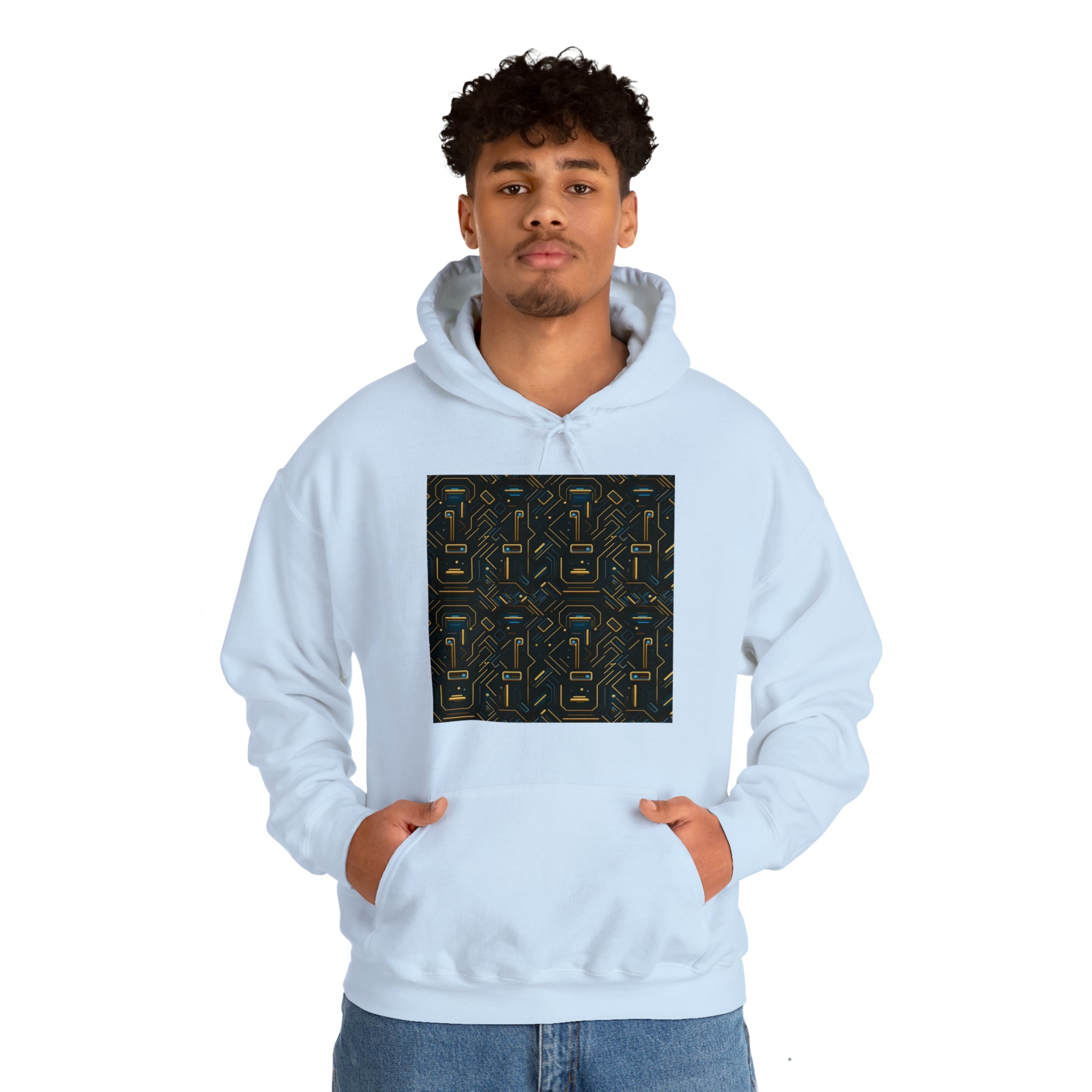 Unisex Heavy Blend™ Hooded Sweatshirt - Abstract Neon Designs 05