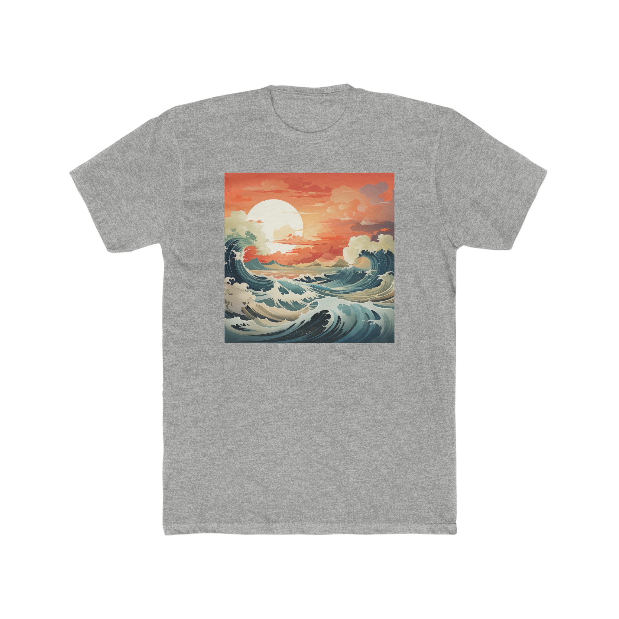 Men's Cotton Crew Tee - Vector Art Design 12