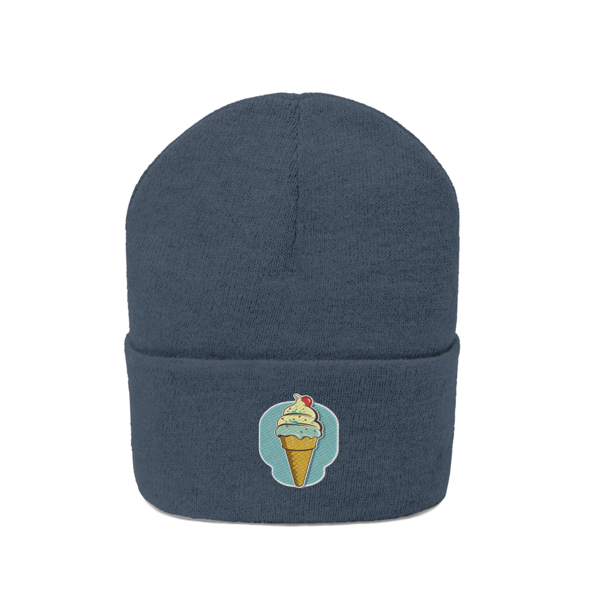 Knit Beanie - Ice-cream Pop Art 02