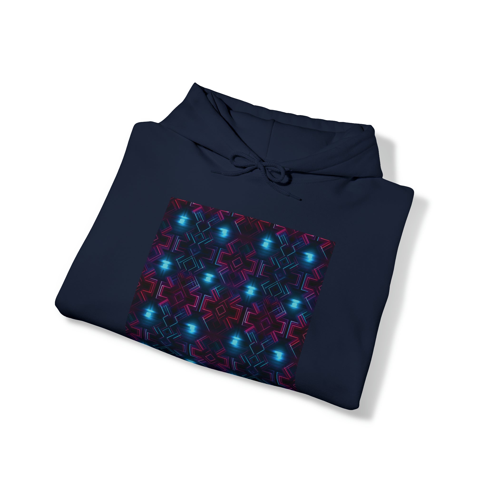 Unisex Heavy Blend™ Hooded Sweatshirt - Abstract Neon Designs 01