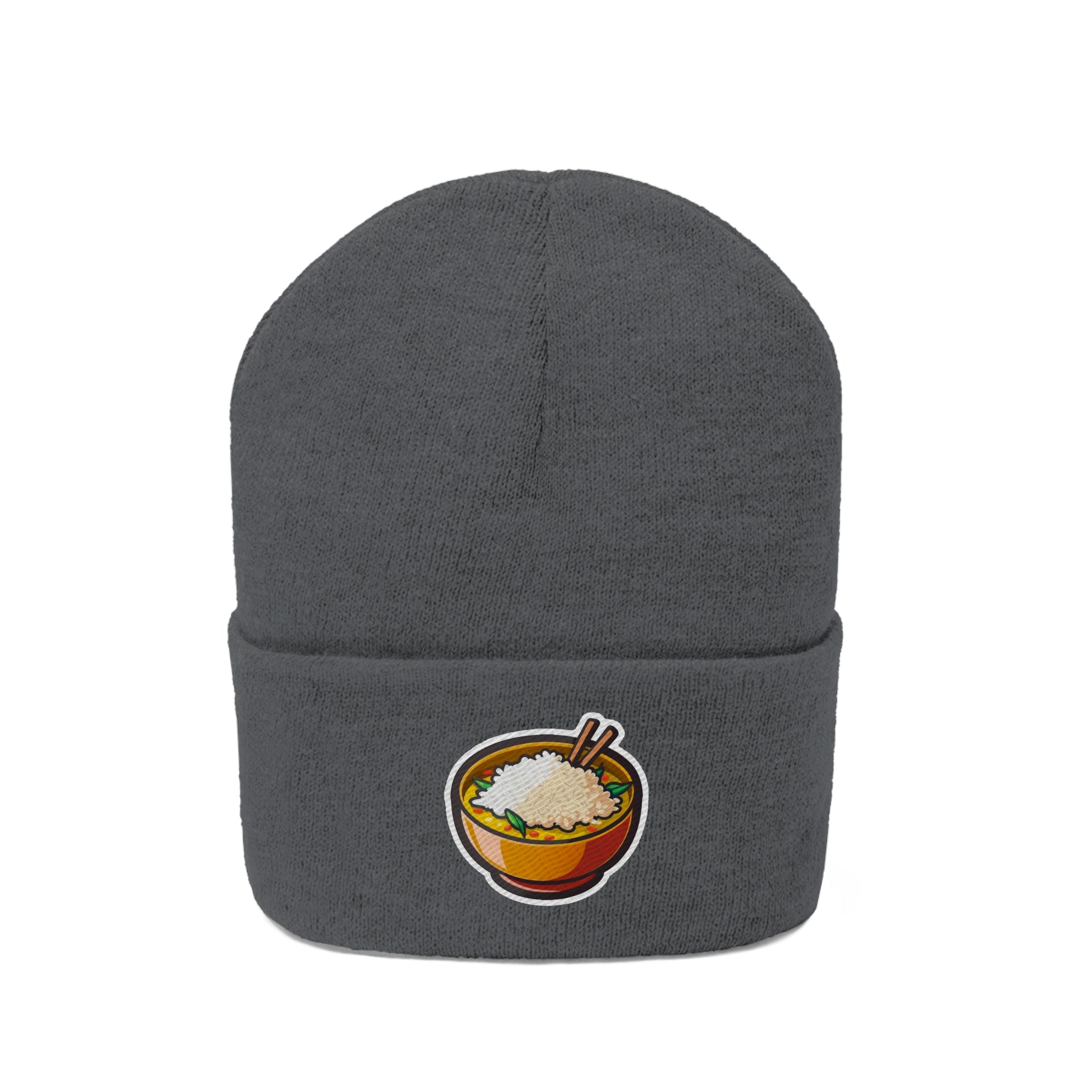 Knit Beanie - Rice Bowl Pop Art
