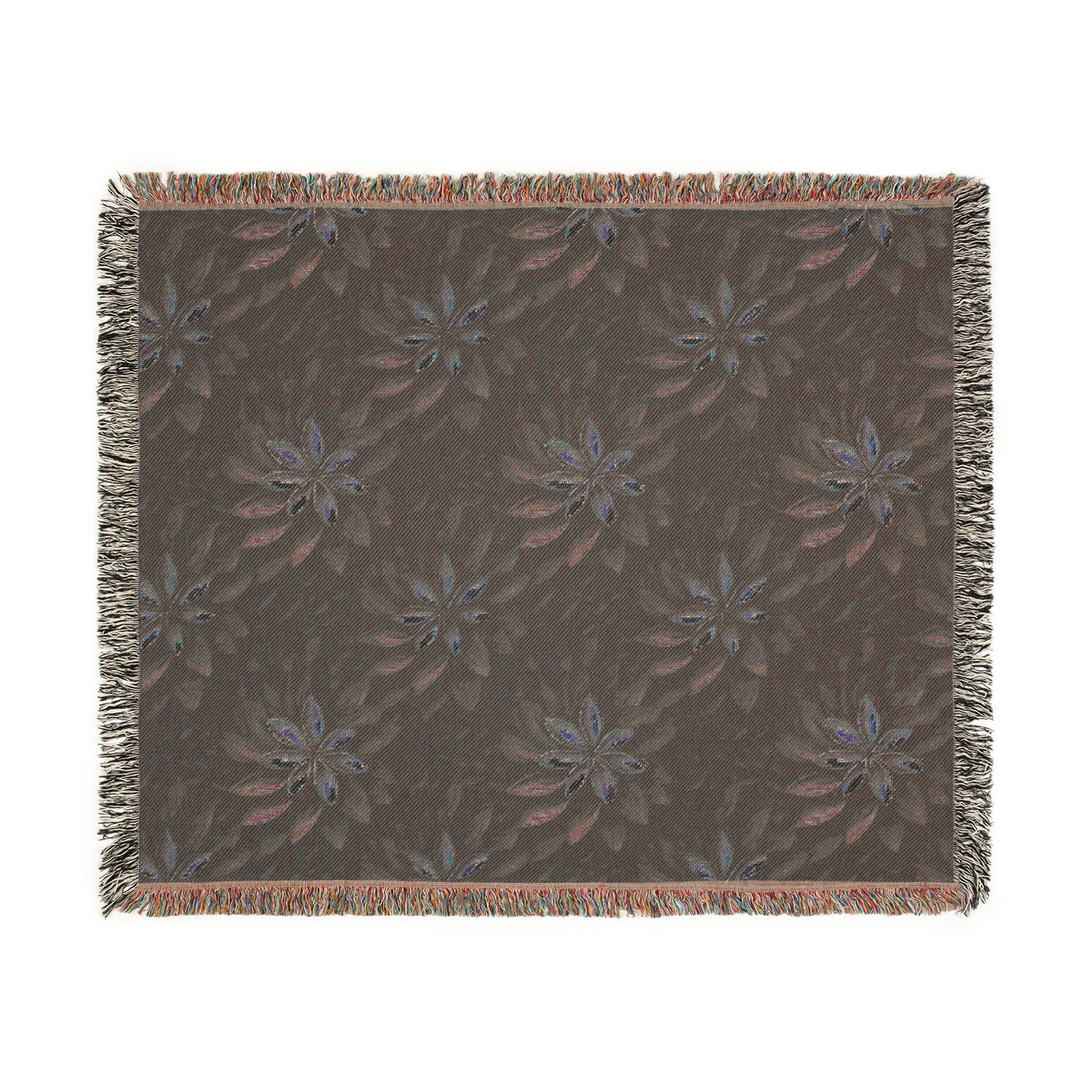 Woven Throw Blanket — Reversible Cozy Check Pattern for Living Room & Cabin - Design 03