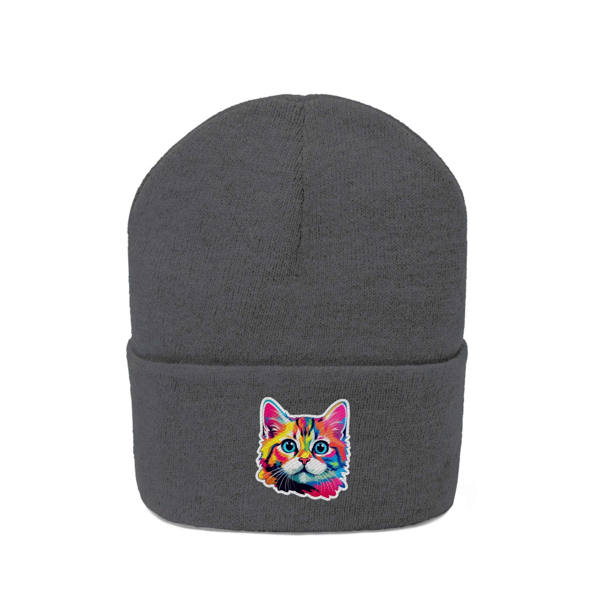 Knit Beanie - Kitten Pop Art 10