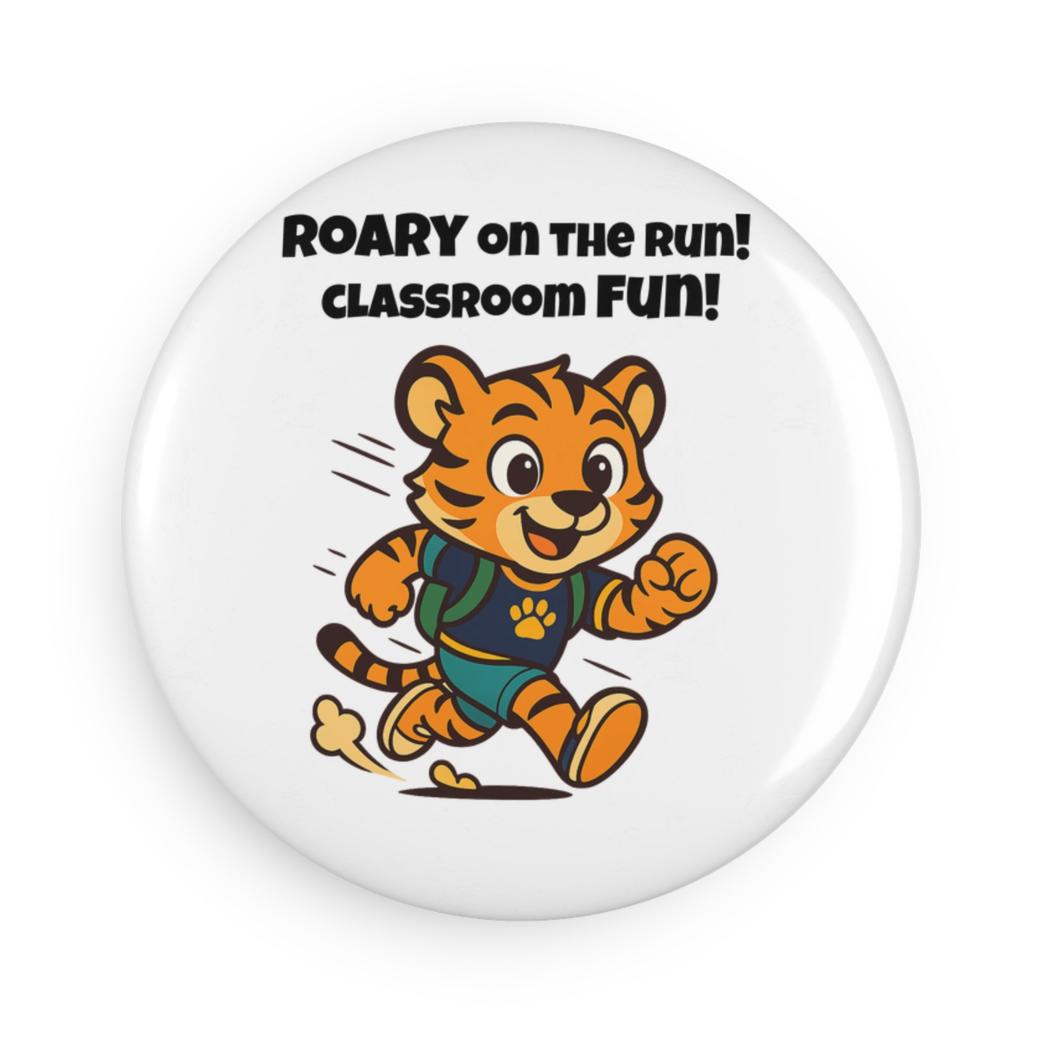 Button Magnet, Round (1 & 10 pcs) - Roary - Back to School