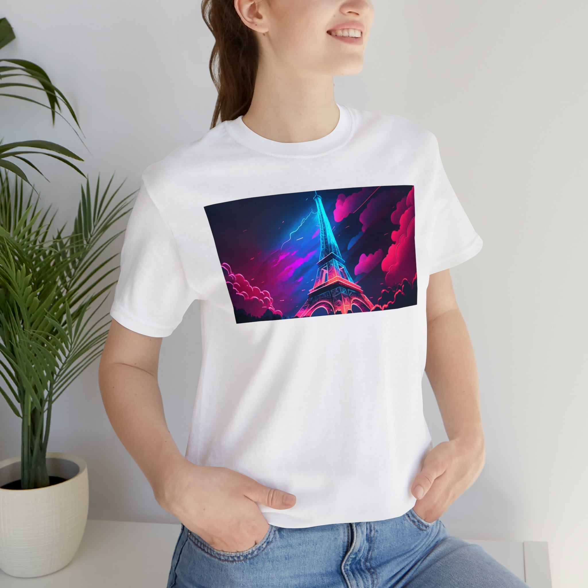Unisex Jersey Short Sleeve Tee - Eiffel Tower, France