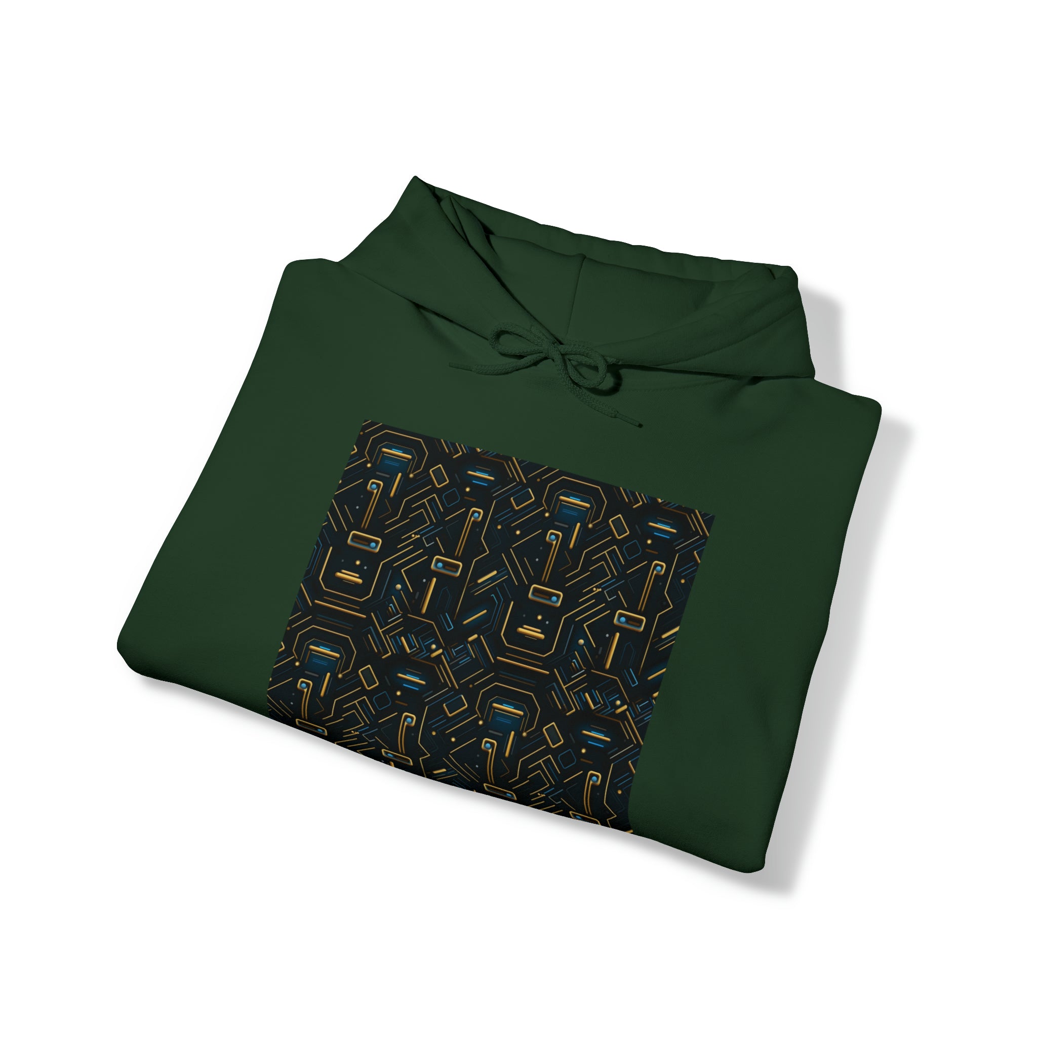 Unisex Heavy Blend™ Hooded Sweatshirt - Abstract Neon Designs 05