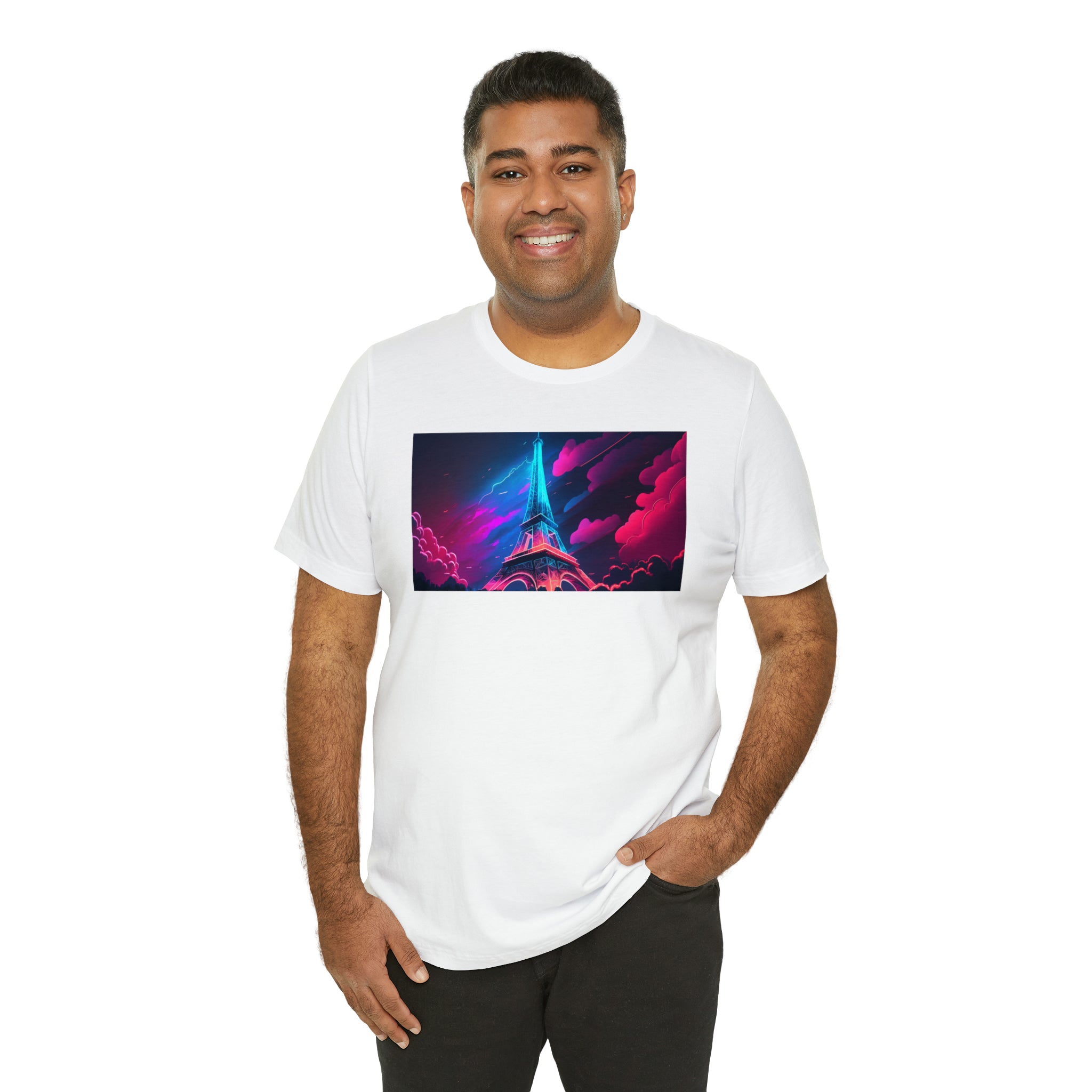 Unisex Jersey Short Sleeve Tee - Eiffel Tower, France