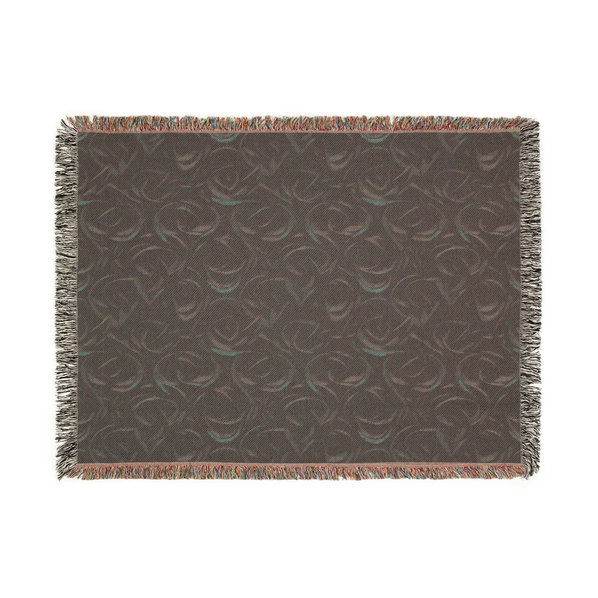 Woven Throw Blanket — Reversible Cozy Check Pattern for Living Room & Cabin - Design 04