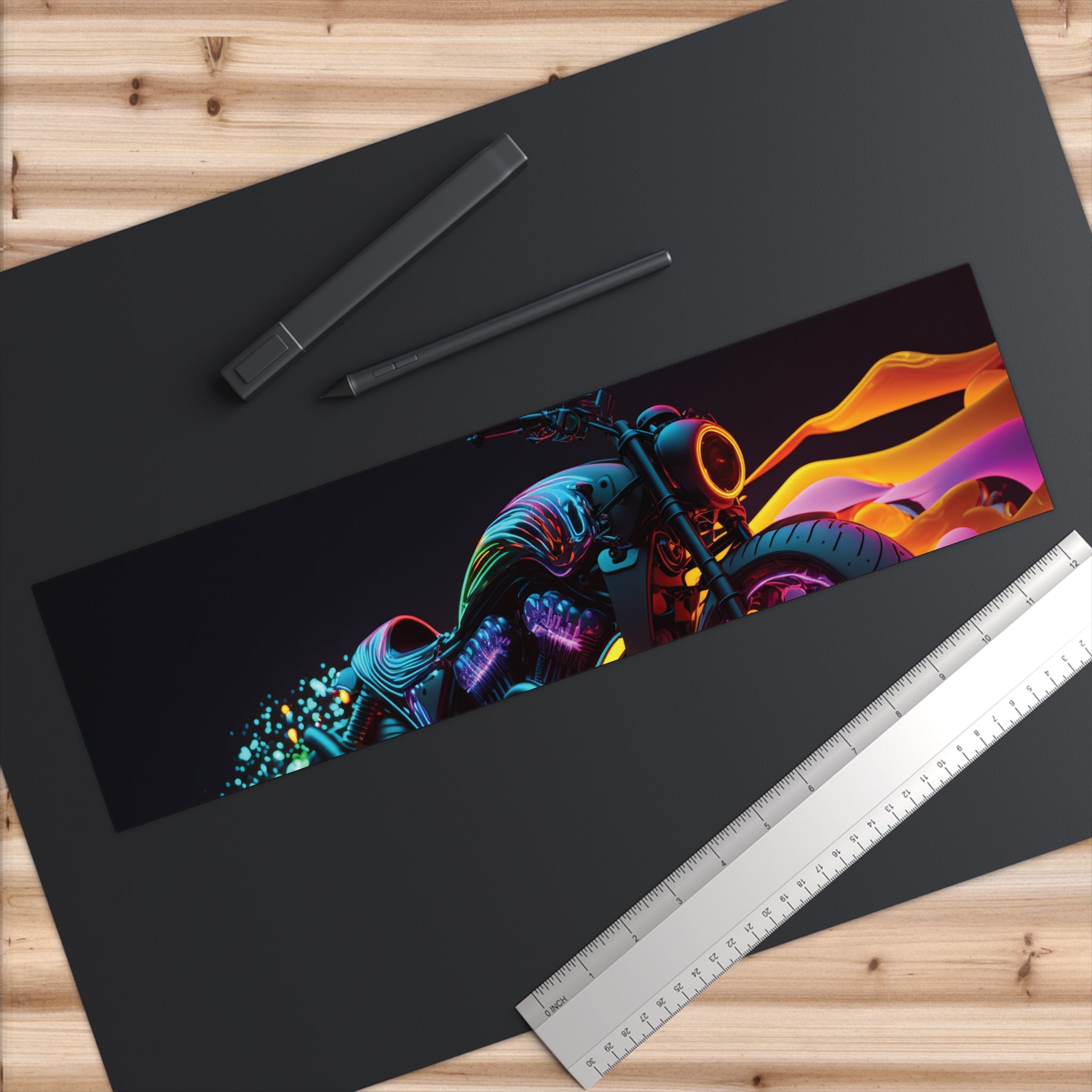Bumper Stickers - Neon Motorcycle Design 07