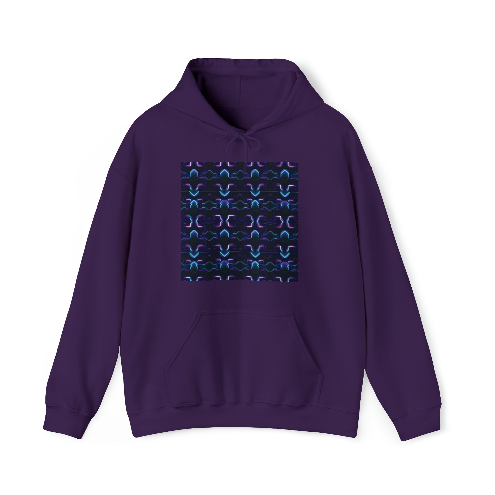 Unisex Heavy Blend™ Hooded Sweatshirt - Abstract Neon Designs 06