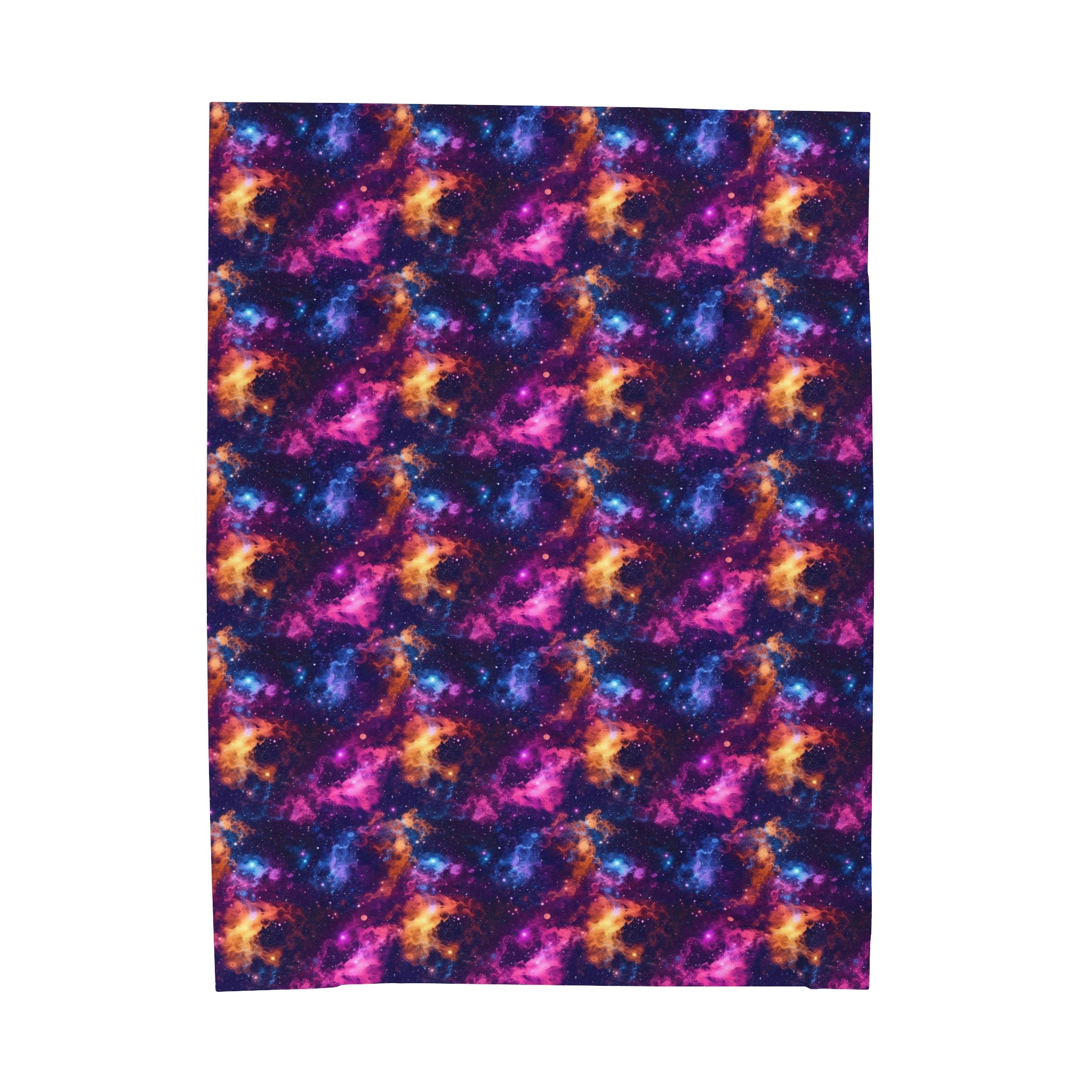 Velveteen Plush Blanket (AOP) - Fantasy Galaxies 06